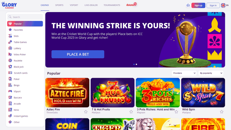 Glory Casino Site Application Download And Install